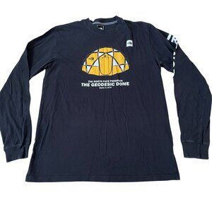 The North Face T-Shirt Men's Size Medium Geodesic Dome Long Sleeve Black